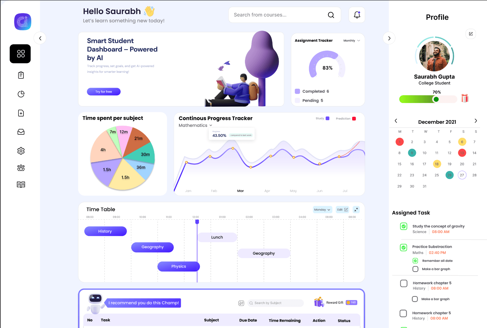 Student Dashboard
